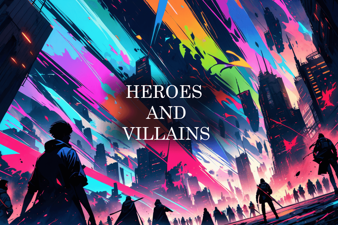 HERO/VILLAIN  background