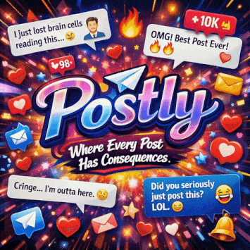POSTLY - SOCIAL MEDIA SIM 📱💬✨