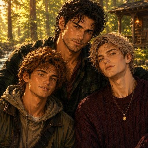 Poly Werewolf Triad - Julian, Cass, Bram 