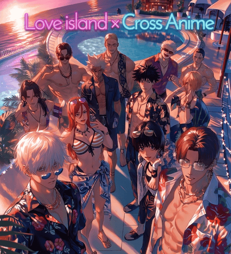 Love Island × Anime cross 🎥❤️‍🔥| Reality TV show